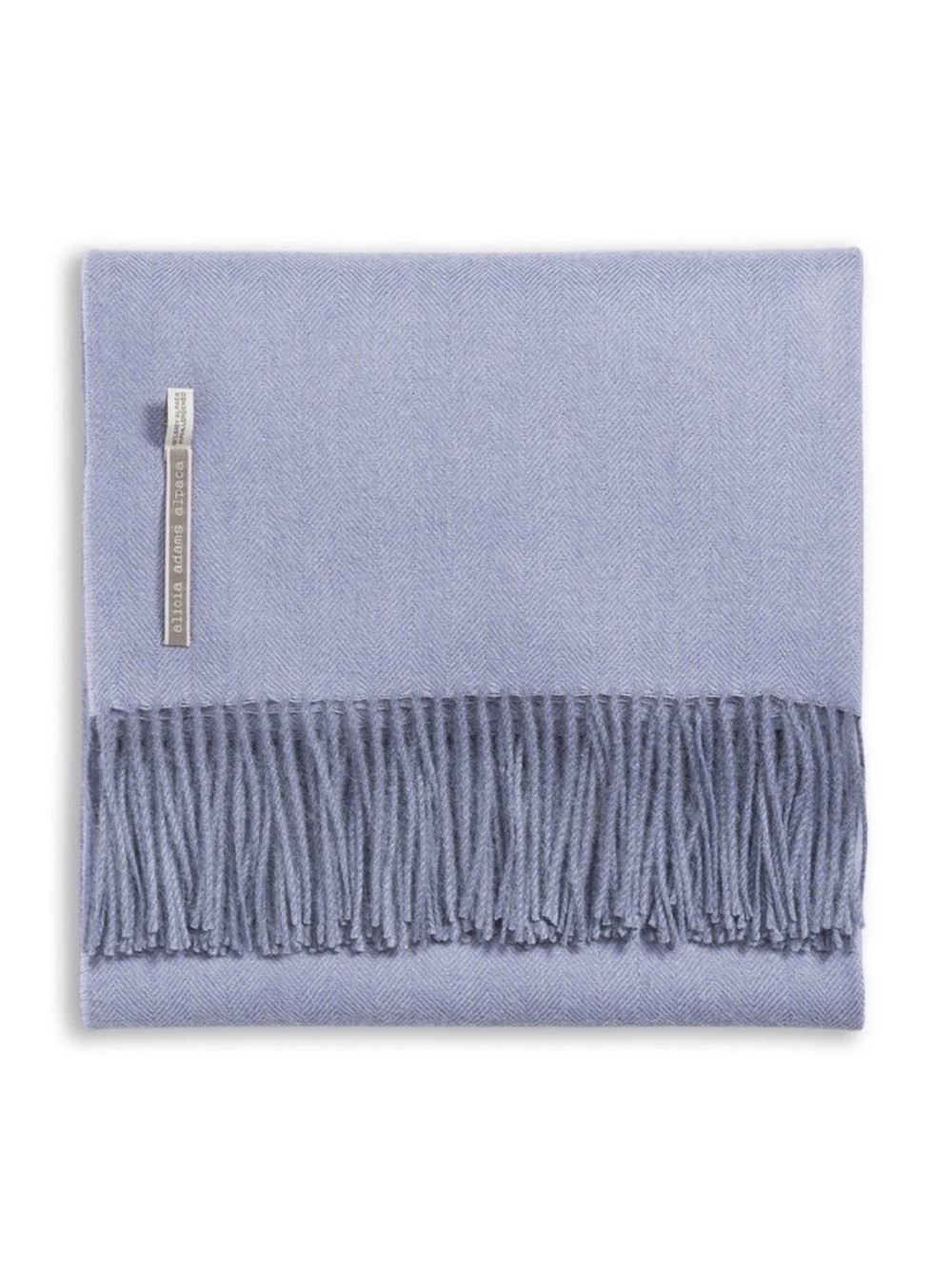 Alicia Adams Alpaca Herringbone Throw NEW